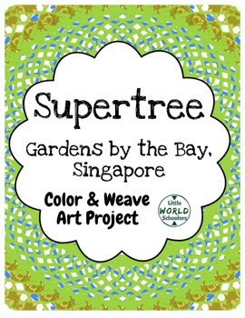 Preview of Supertree Gardens by the Bay, Singapore Color, Cut, And Weave Craft