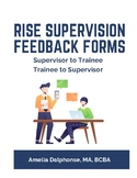 Supervised Fieldwork Supervision Feedback Forms