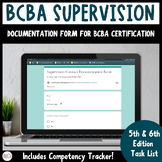 Supervision Documentation Form & Competency Tracker- 5th &