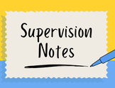 Supervision Note Page