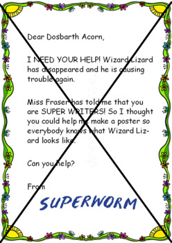 Preview of Superworm Letter - Editable