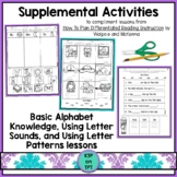 Supplemental Activities for How to Plan Differentiated Rea