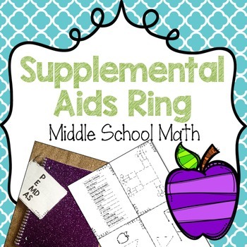 Preview of Supplemental Aids {Math} Middle School