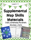 Supplemental Map Skills Materials: Craft, Worksheets, Move