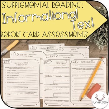 Preview of Supplemental Informational Text Report Card Assessments
