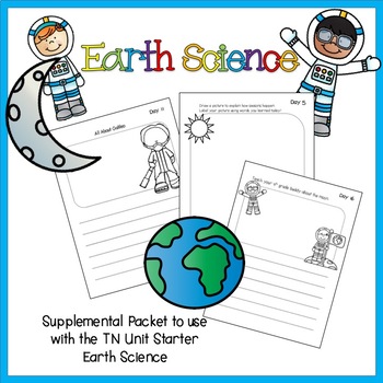 Preview of Supplemental Sheets for TN Unit Starter - Earth Science