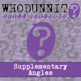 Supplementary Angles Whodunnit Activity - Printable & Digi