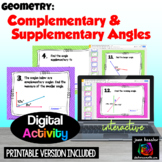 Angle Relationships Complementary and Supplementary Digita