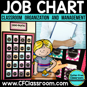 Preview of Job Chart EDITABLE for Classroom Jobs