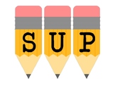 Supplies Banner -- Pencils