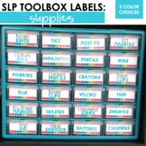 Supplies Toolbox Labels For SLPs