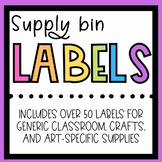 Supply Bin Labels