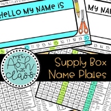 Supply Box Name Plates EDITABLE