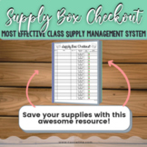Supply Box Sign Out Sheet
