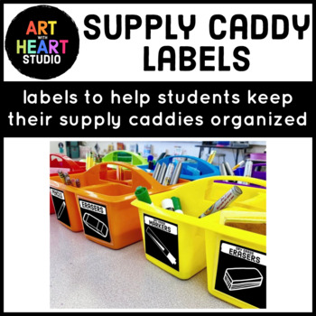 Supply Caddy Labels by art with heart studio