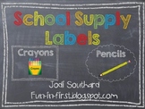 Supply Labels {Chalkboard Style}