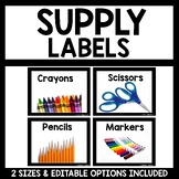 Supply Labels Classic Black