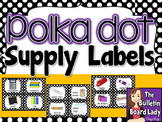 Supply Labels - Polka Dots