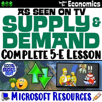 Preview of Supply and Demand 5-E Lesson | Effects on the Market “As Seen on TV” | Microsoft