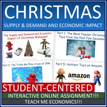 Preview of Supply and Demand Economic Impact of Christmas (2023) Economics Winter Webquest