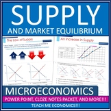Supply and Demand Equilibrium Economics Powerpoint Webques