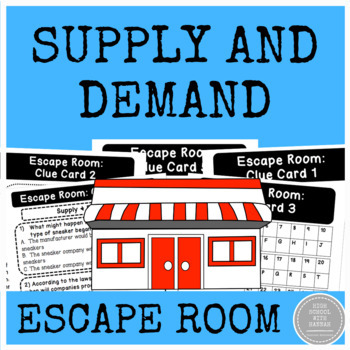 Preview of Supply and Demand - Escape Room