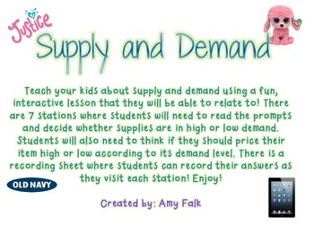 Preview of Supply and Demand: Fun, Interactive Stations!