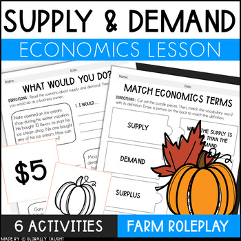 Preview of Supply and Demand Worksheets & Supply and Demand Activities - Economics for Kids