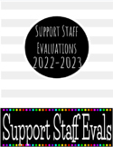 Support Staff Evaluations ::Editable:: Digital Binder