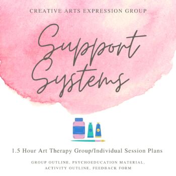 Preview of Support Systems - Art Therapy Group Plan