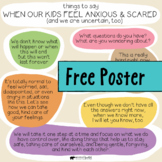 Supporting Children in Uncertain Times Free SEL Poster