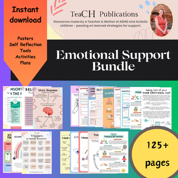 Preview of Supporting Emotional Health MEGA Bundle  - Promoting Wellness and Resilience