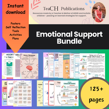 Preview of Supporting Emotional Health MEGA Bundle  - Promoting Wellness and Resilience