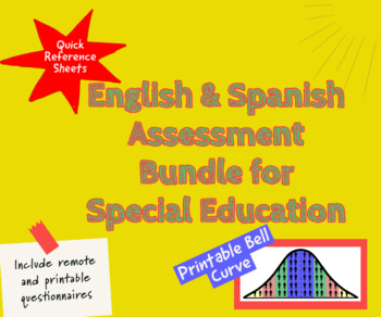 Preview of Bilingual Supports Bundle for English & Spanish Assessments (Special Education)