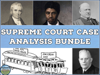 Preview of Supreme Court Case Analysis Bundle