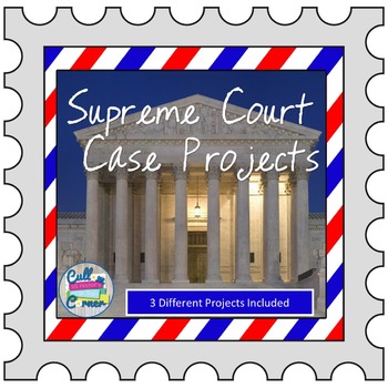 Preview of Supreme Court Case Projects - Brochure, Powerpoint, & Infographic