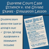 Supreme Court Case Schenck v. the U.S. Simulation: Student