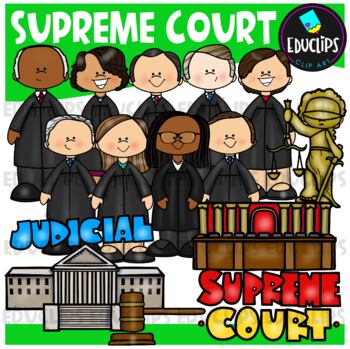 Preview of Supreme Court Clip Art Set {Educlips Clipart}
