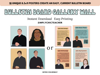Preview of Supreme Court Gallery Wall - RETRO