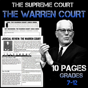 Supreme Court: The Warren Court Lesson by The History Source TPT