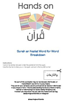 Preview of Surah an Naziat Word for Word