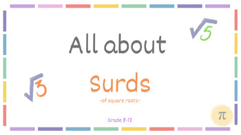 Preview of Surds of square roots