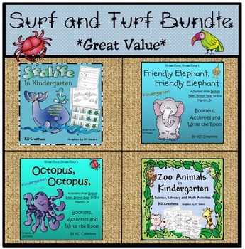 Preview of Kindergarten Animal and Ocean Bundle          *Great Value*