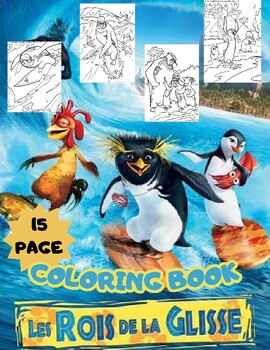 Preview of Surf's Up - A Surf Coloring Book in 15 Pages