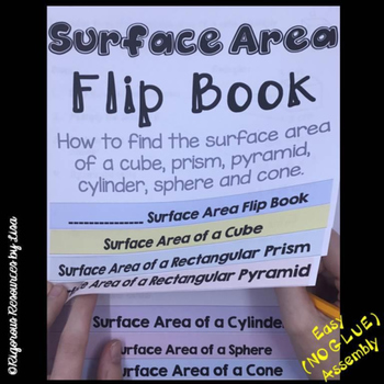 Preview of Surface Area Flipbook-A Surface Area Resource for Teachers, Students and Parents