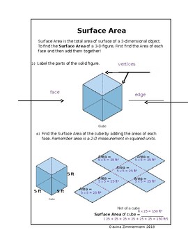 Preview of Surface Area