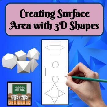 Preview of Surface Area Activities Middle School Math Nets Hands On