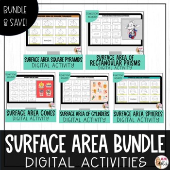 Preview of Surface Area Digital Activities Bundle
