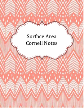 Preview of Surface Area Cornell Notes