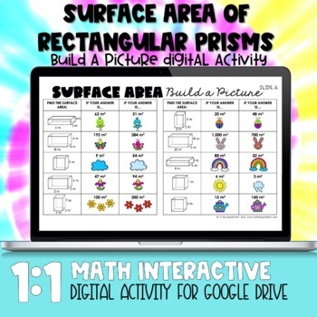 Preview of Surface Area Digital Practice Activity